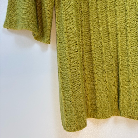 Green Knit Figure Flattering Quiet Luxury Capsule Sweater Top Women’s Plus 18/20 - Picture 5 of 13